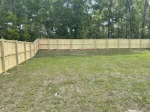Backyard Wood Privacy Fence