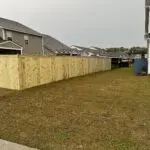 Wood Privacy Fence of a beautiful house