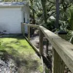 Wood Living Fence of a beautiful house